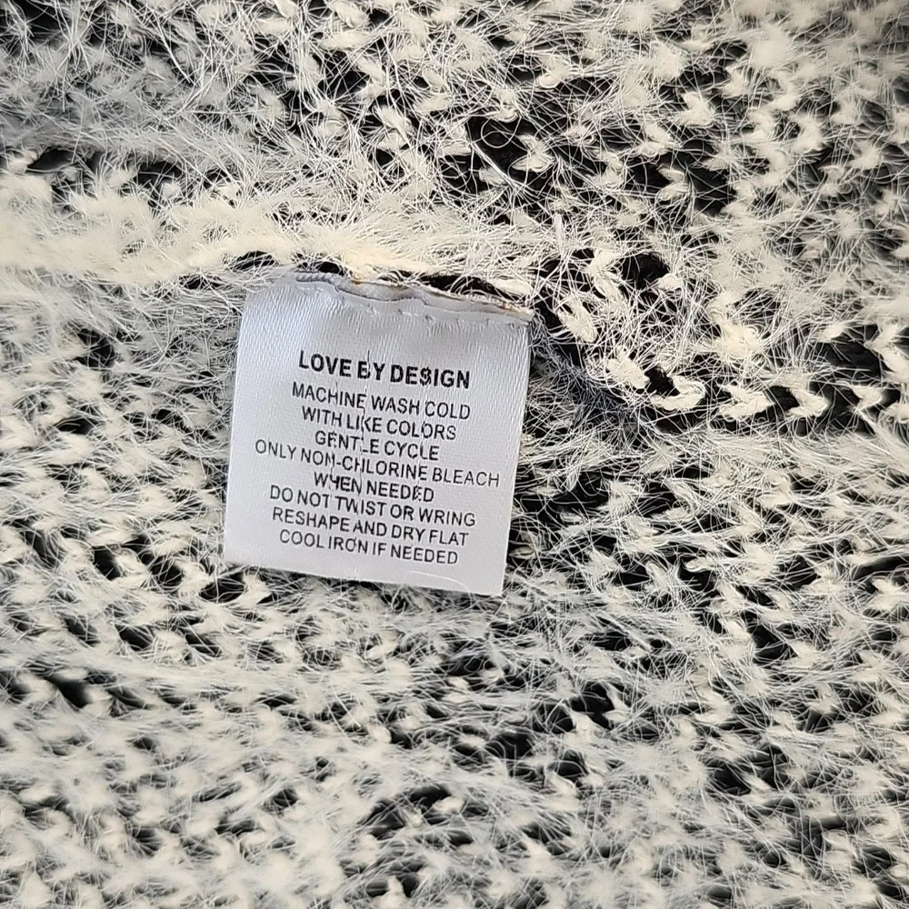 NWT Love by Design Matchmaker Cardigan Sweater Plaid Jacquard Medium Long Knit